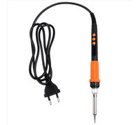 Soldador eléctrico de 90 W con calefacción interna, pantalla digital LED, interruptor de control de temperatura, enchufe UE naranja