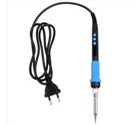 Soldador eléctrico de 90 W con calefacción interna, pantalla digital LED y control de temperatura, enchufe azul de la UE.