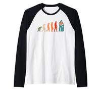 Soldador Evolución Soldadura Máquina de Soldar Soldador Camiseta Manga Raglan