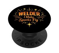 Soldador I Make Sparks Fly Funny Welding PopSockets PopGrip Adhesivo