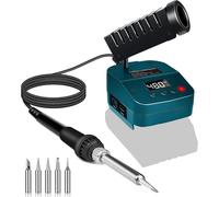 Soldador inalámbrico para batería Bosch 18 V GBA/BAT, calentamiento rápido, estación de soldadura con pantalla digital LED, movilidad con USB y tipo C para bricolaje, reparación de dispositivos,