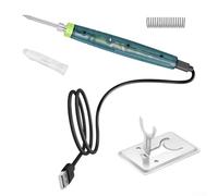 Soldador inalámbrico portátil USB de 8 W, herramienta de calefacción eléctrica con luz indicadora y soporte de metal para reparaciones de soldadura