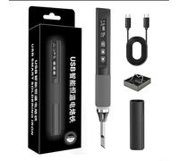 Soldador inteligente de temperatura constante, herramienta portátil de alta potencia de 96 W con calor ajustable, multímetro integrado para pruebas de circuito, diagnóstico de capacitancia (ZT-N1)