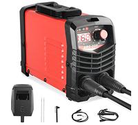 Soldador inversor IGBT de 200 A, máquina de soldadura portátil de doble voltaje 110 V/220 V con pantalla LCD, soldador ARC MMA ligero para uso doméstico y profesional