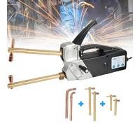 Soldador Inverter Soldadora por puntos portátil, soldadora eléctrica monofásica de mano, pistola de punta de 2,0 + 2,0 mm, herramienta de reparación de chapa metálica, 220 voltios, para acer