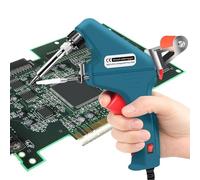 Soldador, Juego de soldador para electrónica - Juego de soldadura manual para electrónica,Juego de soldador con temperatura ajustable, 60W 110V / 220V Soldadura con calentador cerámico