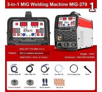 Soldador MIG inteligente portátil, máquina de soldadura MIG MIG/TIG/MMA 3 en 1, inversor multifunción Soldadura(110-220 Package 1)