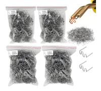 Soldador Plastico Grapas Soldadura Plastico,1000pcs 0.6mm 0.8mm Grapas Onduladas,Plasticos Soldadura Reparar Grapadoras Calientes,Parachoques Automático Plasticos Soldaduras Reparar Grapadoras