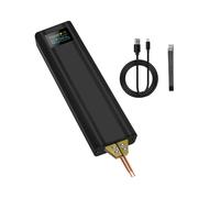 Soldador por Puntos con Pantalla Digital OLED de 80 Engranajes Soldador por Puntos con BateríA de Litio 18650 PortáTil de Doble Pulso para TeléFono