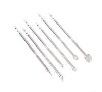 Soldador T12BK con calentamiento rápido y puntas intercambiables para reparaciones electrónicas precisas (T12-C15)