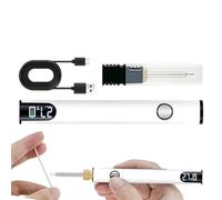 Soldador USB - Kit de soldadura de hierro - Pluma de herramienta recargable de voltaje ajustable, calentamiento rápido y pantalla digital LED para reparación electrónica