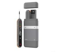 Soldador USB, kit portátil recargable con pantalla LCD, batería de 1400 mAh, temperatura ajustable de 180 a 450 °C para reparación electrónica de bricolaje (gris)