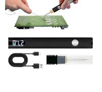 Soldador USB, quemador de alambre USB inalámbrico con pantalla LED y ajuste de voltaje de 3 niveles, conector 510, bolígrafo de soldadura portátil de 14,8 cm para ingenieros aficionados, carga rápida