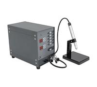 Soldadora automática por puntos para joyas, con pantallas LCD, 220 V, 50 Hz, máquina de soldadura por arco de argón, para reparación de joyas, fabricación de bricolaje
