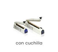 Soldadora de bolsas con cuchillas ancho 210 mm 380 W 2,7 kg