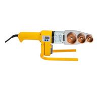 Soldadora de tubos de aluminio de 1000 W, 20-63 mm, PPR/PE/PP, herramienta profesional con pantalla digital 0-320 °C, doble disipación de calor, 6 boquillas + maletín de acero, para bricolaje