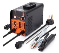 Soldadora de varilla VEVOR de 220 V, máquina de soldadura TIG de arco/elevación de 160 A con pantalla LED grande, máquina de soldadura de varilla portátil 2 en 1 con arranque en caliente Arc Force Ant