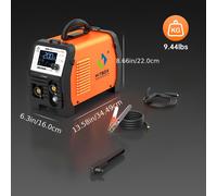 Soldadora HITBOX de elevación TIG/MMA 220V, máquina de soldadura por /eléctrica de varilla portátil con pantalla LED, para principiantes para bricolaje en casa, y/o reparación