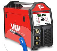 Soldadora MIG MAG 200 A, alambre de llenado profesional, soldador de gas protector, dispositivo de soldadura inverter con coche, alimentación de alambre, 2 y 4 tiempos, Milano2300, VECTOR Welding