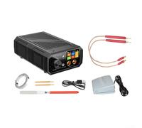 Soldadora portátil por puntos, 10000 W de doble pulso, pantalla LCD, modo manual y automático, soldadura de alta eficiencia para bricolaje y uso en talleres
