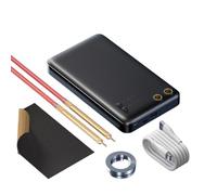 Soldadora portátil por puntos de 5000 mAh con control remoto, salida de 650 A para mini máquina de soldar, soporta chapa de níquel y placa de acero inoxidable, negro y negro