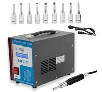 Soldadora ultrasónica de plástico, Soldadora ultrasónica manual por puntos | Máquina portátil de soldadura por puntos de 28 kHz y 700 W, con 10 cabezales de soldadura, para fusión (ABS, PVC, PP)