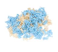 Soldados Medievales Figuras de Soldado Esqueleto Únicas Juguete 200 Piezas Lecciones de Historia Pinturas Tridimensionales Plástico Amarillo y Azul