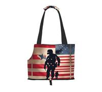 Soldados militares estadounidenses patrióticos con impresión del Día de los Caídos para mascotas, perros, bolsas transportadoras para cachorros, bolsas para pasear perros pequeños, gatos y conejos