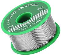 Soldadura de 0,8 mm, estaño con fundente, 50 g, sin plomo con núcleo de colofonia, alambre de soldadura para la reparación y el bricolaje de componentes electrónicos de soldadura eléctrica