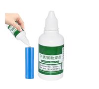 Soldadura de flujo líquido: solución de soldadura de 50 ml sin enjuague para plata | Ayuda de reparación de bricolaje con punta del dispensador, líquido de flujo para juntas eléctricas, piezas