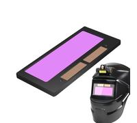 Soldadura de Lente, estándar Hoods, True-Color Auto Darkening Solding Solar Powered Smart Filter, Clarity Enhancement Automatic Replacement for Helmets and Goggles Use