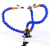 Soldadura de manos que ayudan a soldar herramienta de tercera mano, herramienta robusta de manos de ayuda, con 3 clips flexibles, para un control mejorado (A)