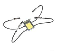 Soldadura de tercera mano, herramienta de soporte de PCB de soldadura, con base de metal y brazos flexibles, cuatro brazos que ayudan a las manos, para reparaciones, modelado, diversas manualidades