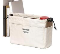 Soldadura del organizador de asas - Almacenamiento multibolsillo, forro de lona duradero | Bolsa de cosméticos de viaje con compartimentos interiores para organización de maquillaje, viajes e
