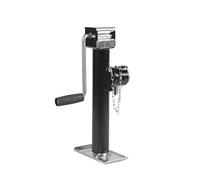 Soldadura del remolque en la manija fija del viento del lado izquierdo 10 "Estabilizador de pierna giratoria de montaje giratorio de montaje de elevación Rv Partes y Accesorios,Montaje flexible