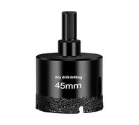 Soldadura fuerte, perforación en seco, brocas de diamante, baldosas de cerámica, mármol, granito, paneles de roca vitrificada, vidrio, especialización(45mm)