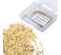Soldadura Oro de 14k, 1x1 mm 0,5 Gramos (0,32 DWT) Alrededor de 200 piezas Soldadura de Oro de 14k Ultra Pequeña Soldadura de Oro para Joyeria Soldadura Electrónica (Soldadura M)
