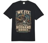 Soldadura Soldador We Fix What Your Husband Broke Comfort Colors Adult Heavyweight T-Shirt