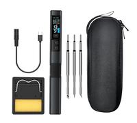 Soldering Iron HS-02B 100W Calentamiento Rápido 2S 100°C - 450°C Alimentación DC 9-24V Herramienta Digital Inteligente Con BolíGrafo Para Reparaciones 3 Puntas De Soldadura