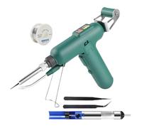 Soldering Iron Kit - Electric Soldering Iron - 80 W Automatic Feed Pen with ajustable Temperature - Fast Heating Welding Tool with Overheat Protection for Electronics Repair Jewelry Making
