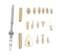 Soldering Iron Kit, Heat Set Insert Tool with Brass Material 3D Printing Fine Finishing Compatible with TS100 Soldering Iron Tip Used for Various Welding Projects