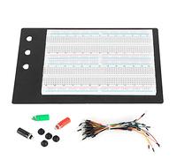 Solderless Breadboard 1660 Points, Solderless Breadboard Kit with 65 Jumper Wires and 3 Binding Posts, Reusable Prototyping Circuit Board for STEM Electronics DIY Projects