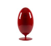 SoldiDesign Ovetto Contenedor 3in1 para la Recogida Selectiva, 54 litros (3 Compartimentos de 18 litros), Papelera para Interior o Exterior, Cubo de Basura Cocina, Papelera Diseño Rojo Brillant