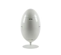 SoldiDesign Ovetto Contenedor 3in1 para la Recogida Selectiva, 54 Litros (3 Compartimentos de 18 Litros), Papelera para Interior o Exterior, Cubo de Basura Cocina, Papelera Diseño Blanco