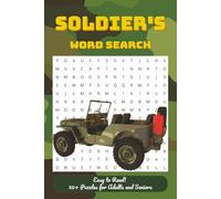 Soldier's Word Search: Word Searches with Easy to Read about Military Enthusiasts, Veterans, Military Life and More |6x9 inches, 110 pages| 50 + Puzzles …Gift for Vacations, Holidays and Free Times