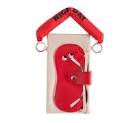 Sole | 20x11 cm de sol portátil | Bajo en SUSHADS suave | Pasca en mocco Interfrro cuidado PU PU CETTURA, paquete CRUVE LISTA para viajes, compras, uso diario, se ad, rojo, riferimento alla