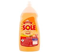 Sole - Lavavajillas, acción antiolores, superdesengrasante con vinagre, 6 unidades de 1100 ml [6600 ml]