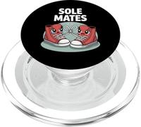 Sole Mates Cute Sneaker Pareja Juego de Palabras de Amor PopSockets PopGrip para MagSafe