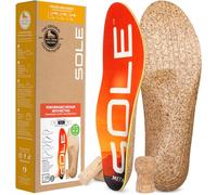 Sole Performance - Plantilla de corcho (tamaño mediano, con almohadilla de fijación, varios tamaños), 14 Women / 12 Men US, Rojo