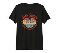 Sole Sisters Corriendo por La Vida Juntos Corriendo Vintage Camiseta Premium